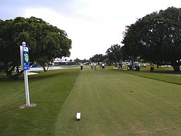 Hole 18 tee view