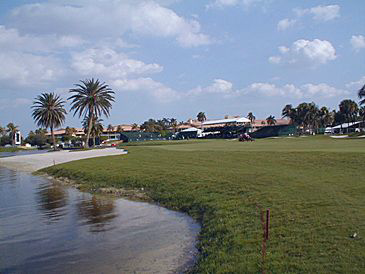 18th hole left landing area