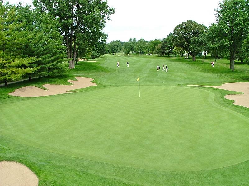 Warwick Hills drivable 14th hole view