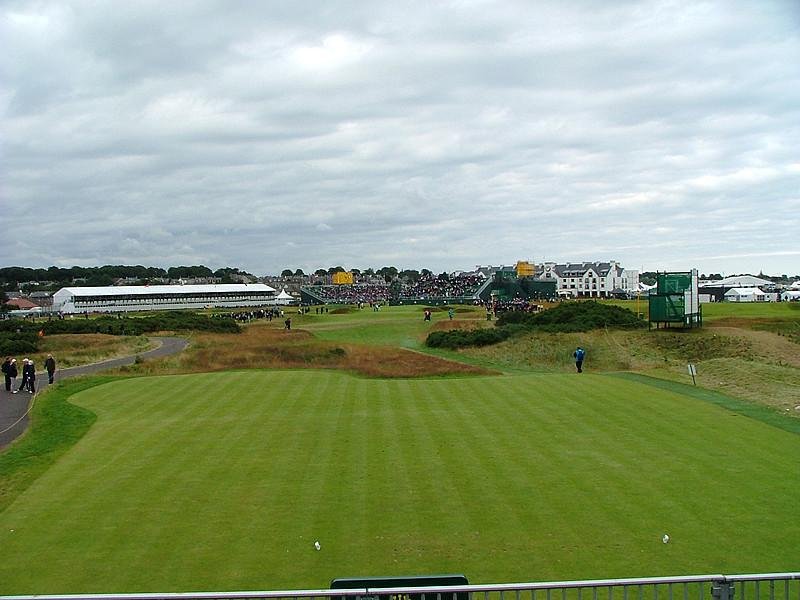 Carnoustie Championship Course hole 16 par-3 tee view