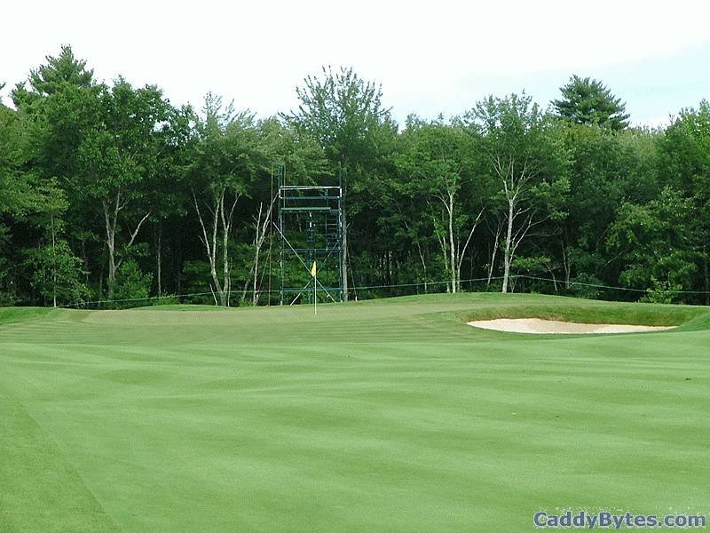 TPC Boston 13th green entry view
