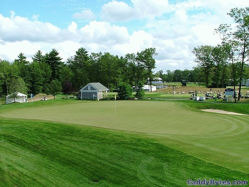 TPC Boston 13th green side view