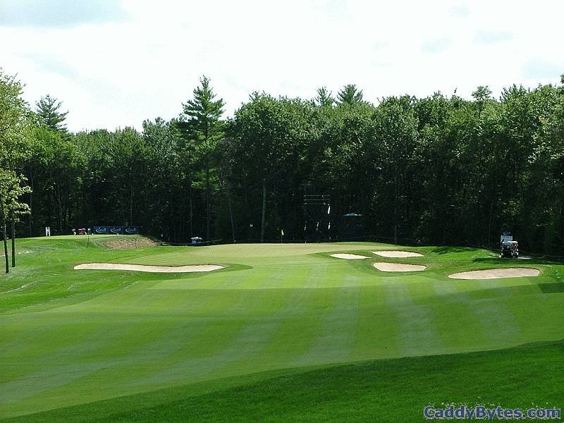 TPC Boston 14th hole entry view