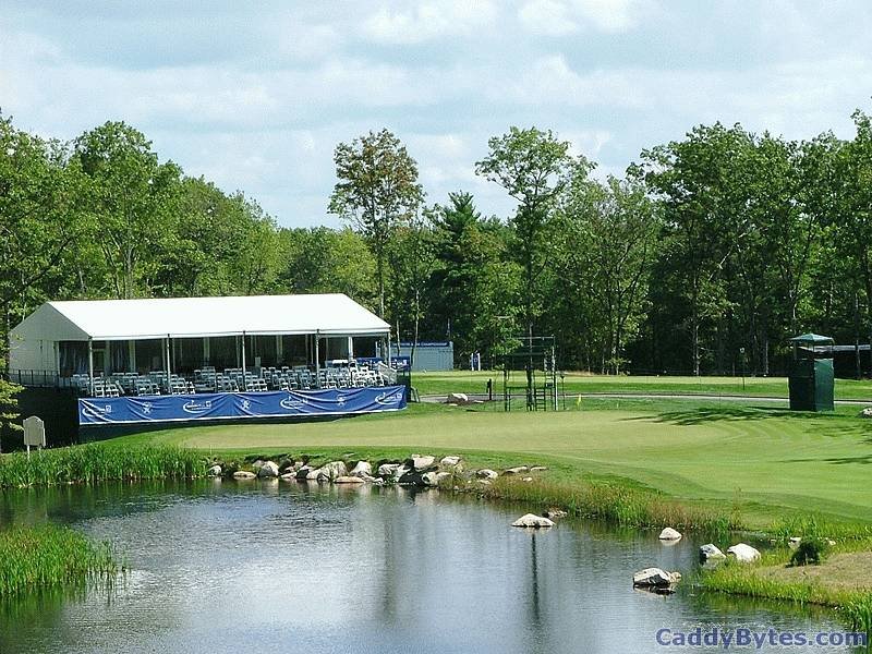 TPC Boston 16th hole entry view