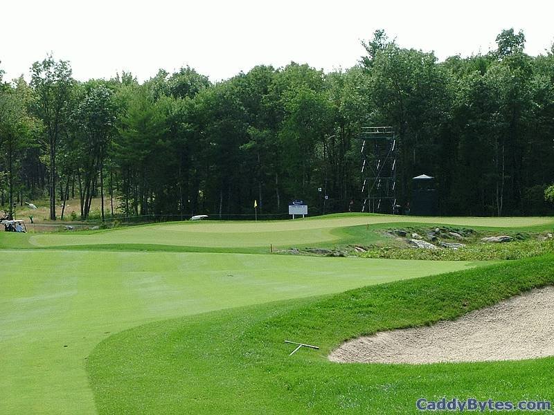 TPC Boston 12th hole second-shot view