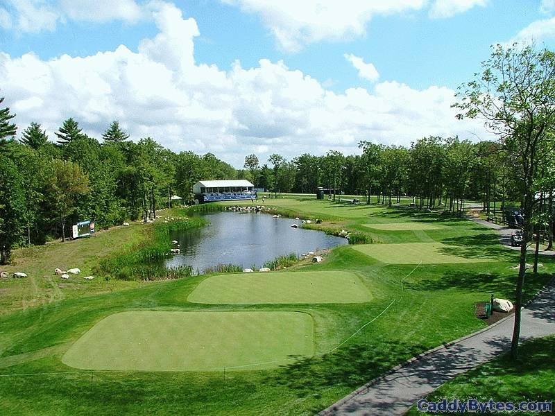 TPC Boston par-3 16th hole view