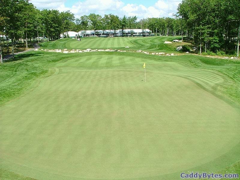 TPC Boston par-4 17th hole view