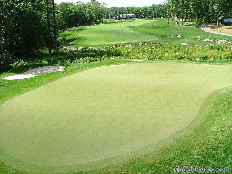 TPC Boston par-5 18th hole view