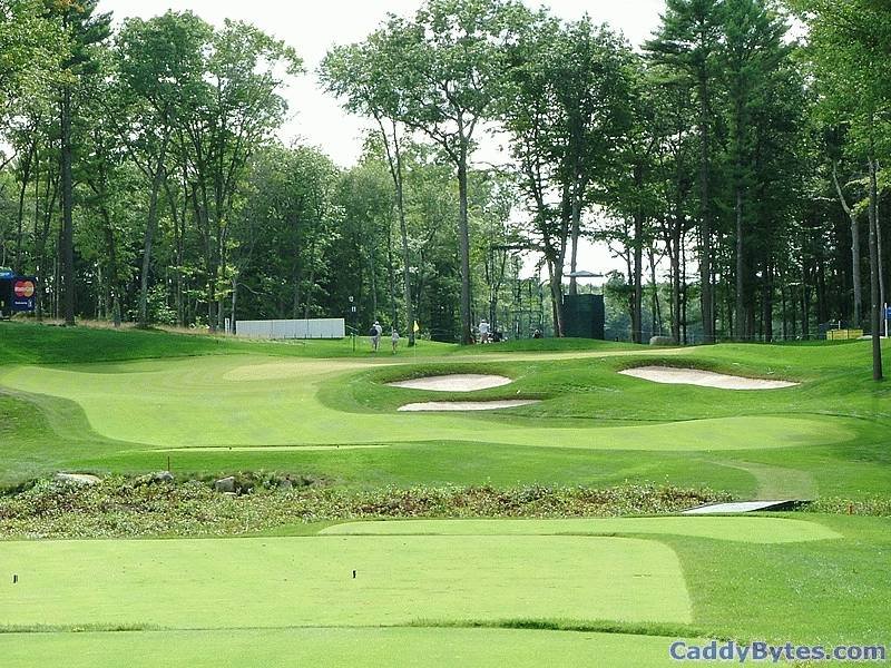 TPC Boston 11th hole tee-shot view