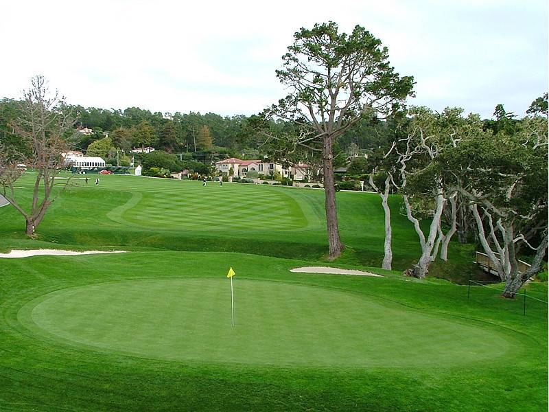 Pebble Beach Hole 16 green