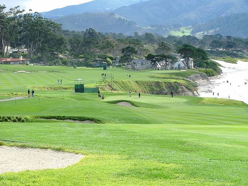 Pebble Beach Hole 9 second shot