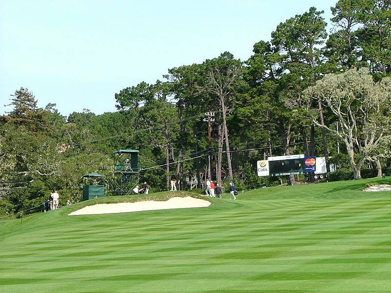 Pebble Beach Hole 14 third shot