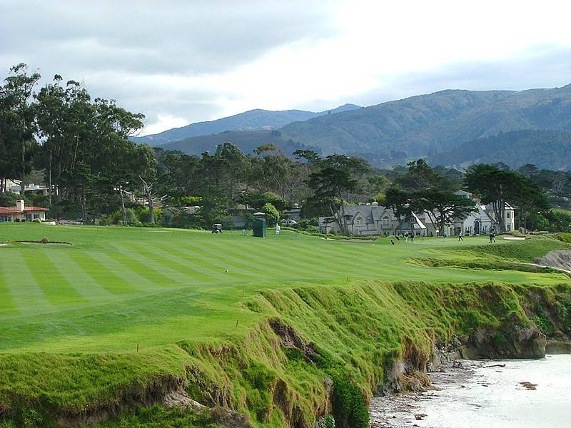 Pebble Beach Hole 10 tee shot