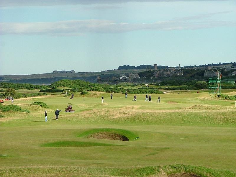 Old Course at St Andrews hole 13 par-4 tee view