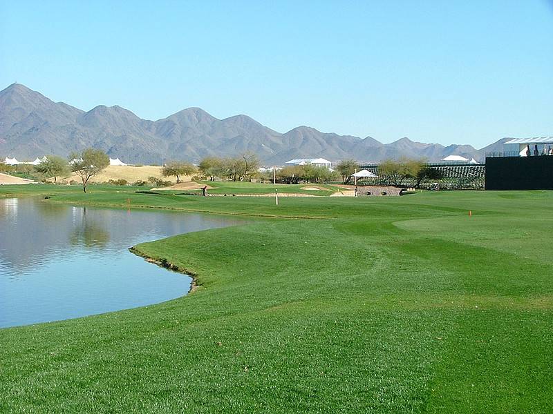 14th hole third shot