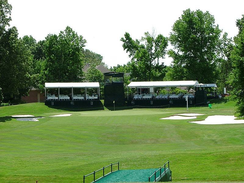 TPC Southwind hole 17 second-shot view