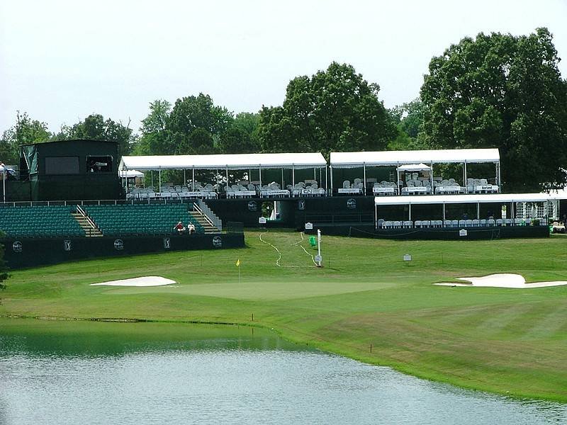 TPC Southwind hole 18 second-shot view