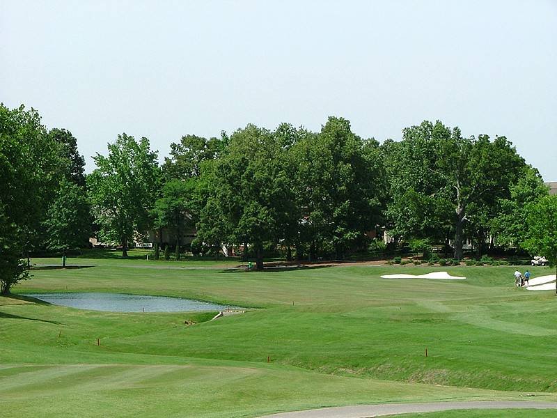 TPC Southwind hole 18 par-4 tee view